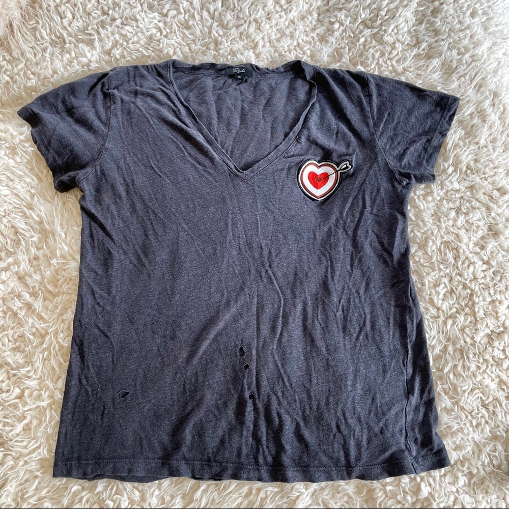 Rails Cara Heart Patch Top - image 5